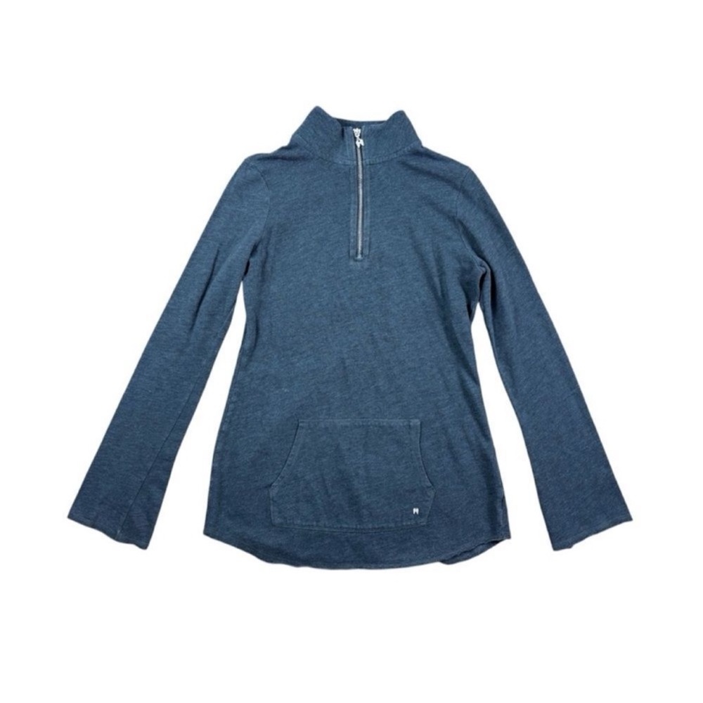 Victoria’s Secret grey high neck half zip sweater with flare sleeves